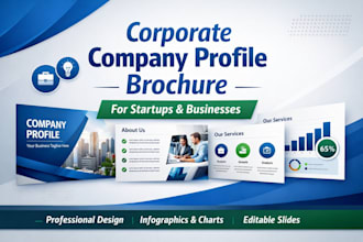 design a professional company profile and brochure
