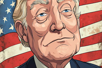 do digital political cartoon for political cartoon