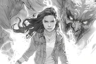 draw comic art for books, panels, and characters