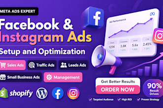 set up facebook and instagram ads for small business or local business leads
