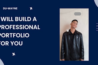 design a portfolio website for you