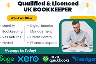 manage your bookkeeping, vat returns and payroll for UK businesses