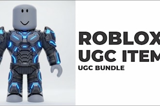 create custom roblox ugc accessory, ugc bundle,, game animation