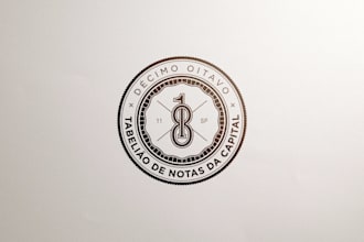 create a vintage stamp, badge and seal logo design