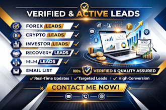provide targeted forex recovery, investor and MLM email leads