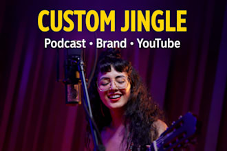 create custom jingle, podcast jingle, theme song and youtube intro