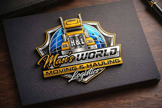 design a gorgeous logistics trucking and moving company logo