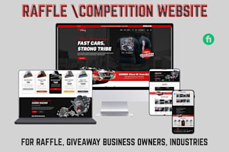 build a legal raffle website, competition website and giveaway website