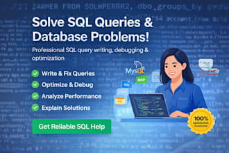write and fix sql queries