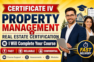 do certificate iv, property management course and real estate certification