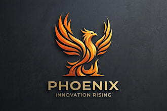 design a bold and legendary phoenix logo for your brand