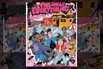 design custom cartoon poster and animated flyer