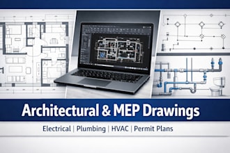 create professional architectural and mep drawings for construction and permits