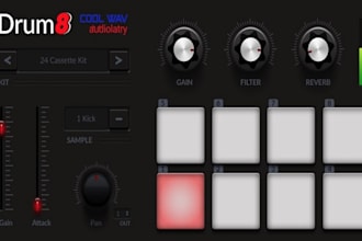 design and develop custom and functional drum plugin for vst