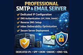 setup and manage SMTP server with dedicated IP for bulk emailing