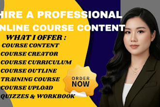 create online course content, ebook online course creation and course curriculum