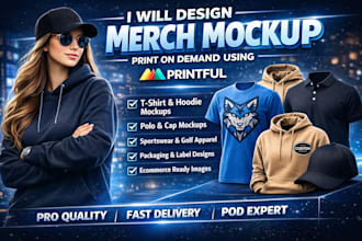 design merch mockup esty pod print on demand products printiful apparel template