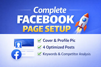 do facebook page setup and on page SEO