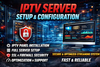 setup and configure your streaming server panel with full security and support
