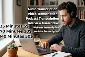 do audio transcription, video transcription, podcast transcription