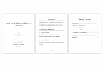 type, edit and professionally format your assignments in ms word
