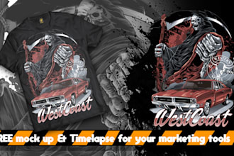 create unique illustration for your merch