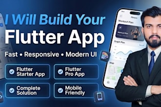 be your expert flutter developer custom IOS android app development