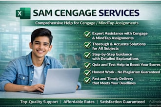 do sam cengage ms excel ,word , powerpoint, access project and modules urgently
