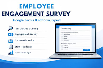 design an employee engagement or HR survey questionnaire