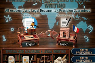 provide expert legal translation and professional writing