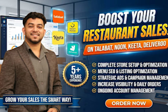 boost your sales on noon food, talabat, keeta and deliveroo