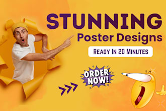 design minimalist and modern posters for any purpose