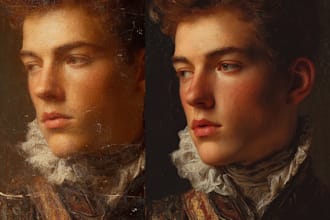 do renaissance art oil painting digital portrait