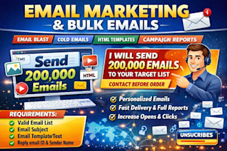do bulk email blast, email marketing and email marketing campaign