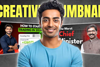 design eye catching youtube thumbnail
