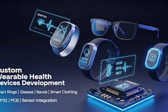 wearable health device development, smart rings, glasses, bands, smart clothing