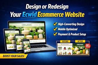 set up ecwid website design ecommerce store lightspeed redesign product listing