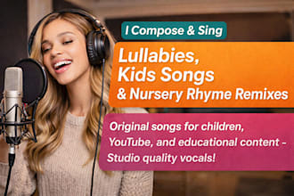 compose and sing lullabies, kids song, remix old nursery rhymes, youtube song