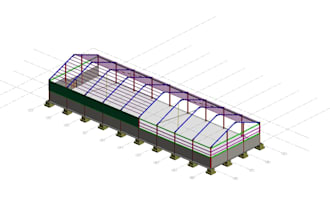 create steel structure revit 3d and autocad structural drawings