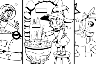 draw premium coloring pages for kids and adults