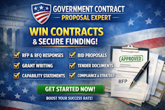 write rfp, rfi, rfq, government contract bid proposal