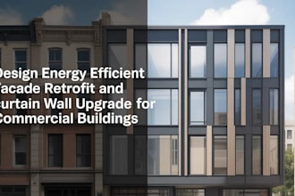 design energy efficient facade retrofit and curtain wall upgrade for buildings