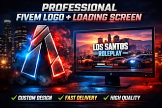 create fivem logo banner and custom loading screen design