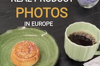 take real product photos in finland or europe