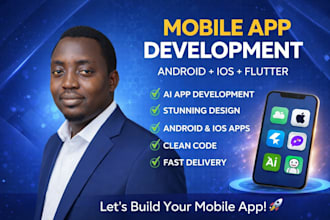 do mobile app development, android ios app creation flutter app developer ai app
