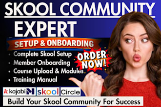 do skool community setup skool course onboarding training manual