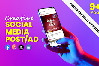do social media post, ad and carousel