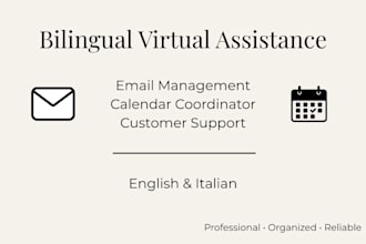 be your virtual assistant for email and calendar management