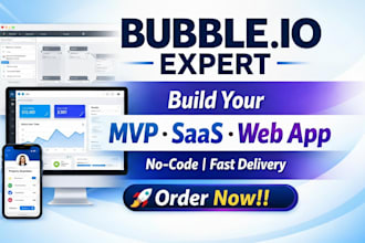 do bubble io website, build bubble app, bubble mvp, bubble saas app developer