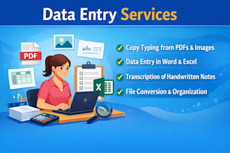 do data entry and file conversion